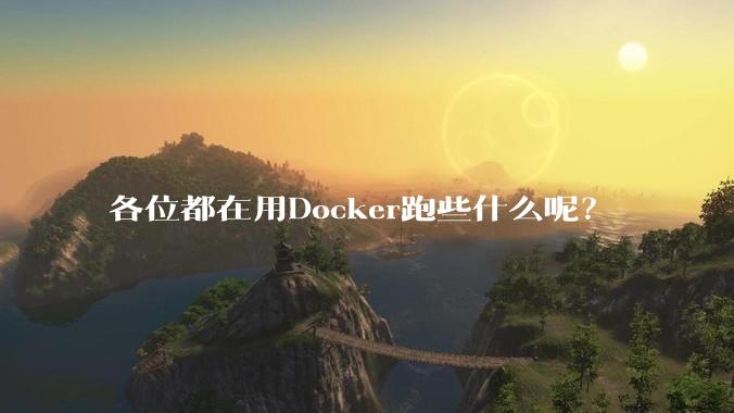 各位都在用Docker跑些什么呢？